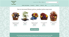 Desktop Screenshot of greensmithflorist.com